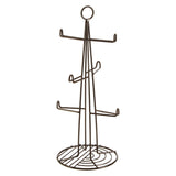 Vertex Black Nickel Finish 6 Cup Mug Tree