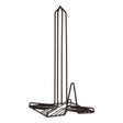 Vertex Black Powder Coat Kitchen Roll Holder