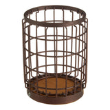 Vertex Round Bronze Coated Utensil Holder