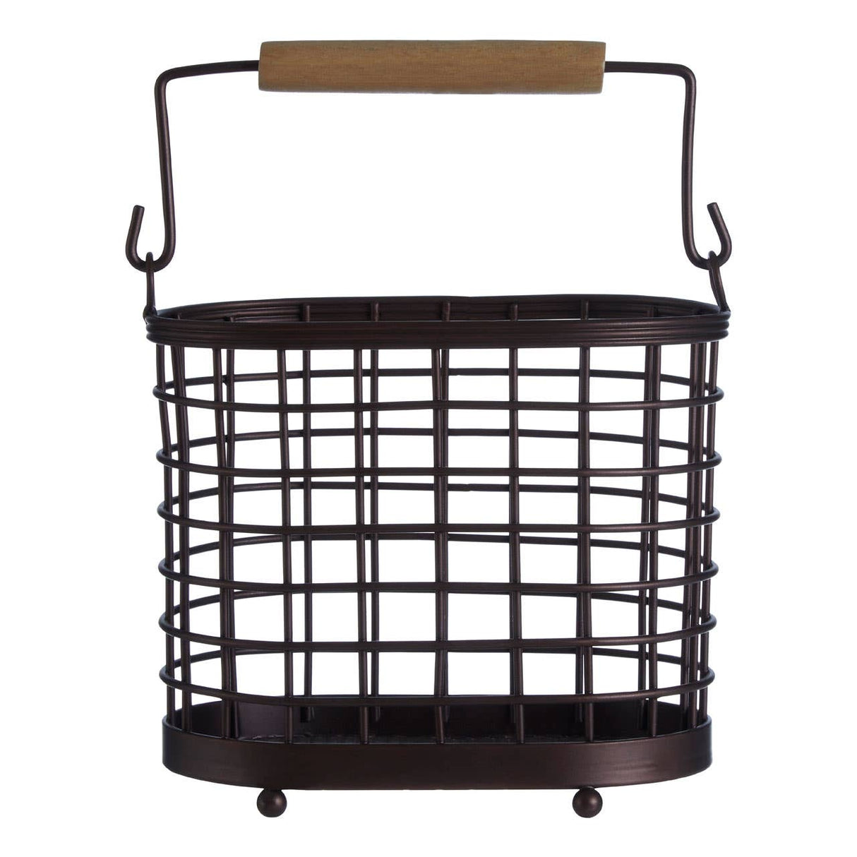 Vertex Oval Bronze Coated Utensil Holder