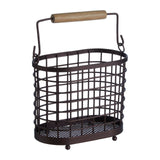 Vertex Oval Bronze Coated Utensil Holder