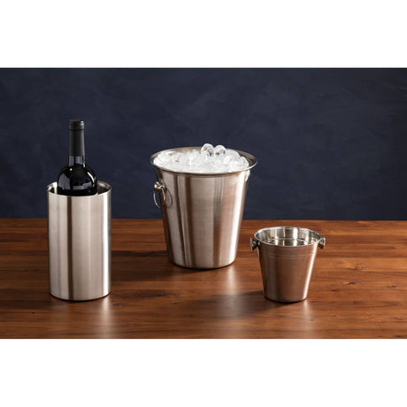 Dakota Stainless Steel Brushed Finish Wine Cooler