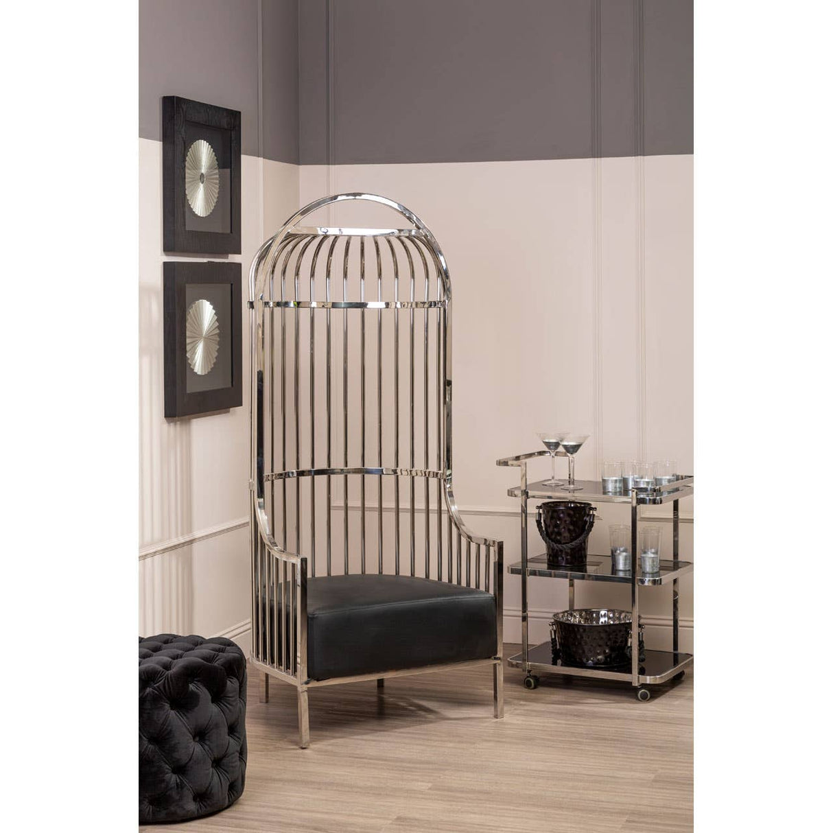 Miressa Large Black Party Bucket