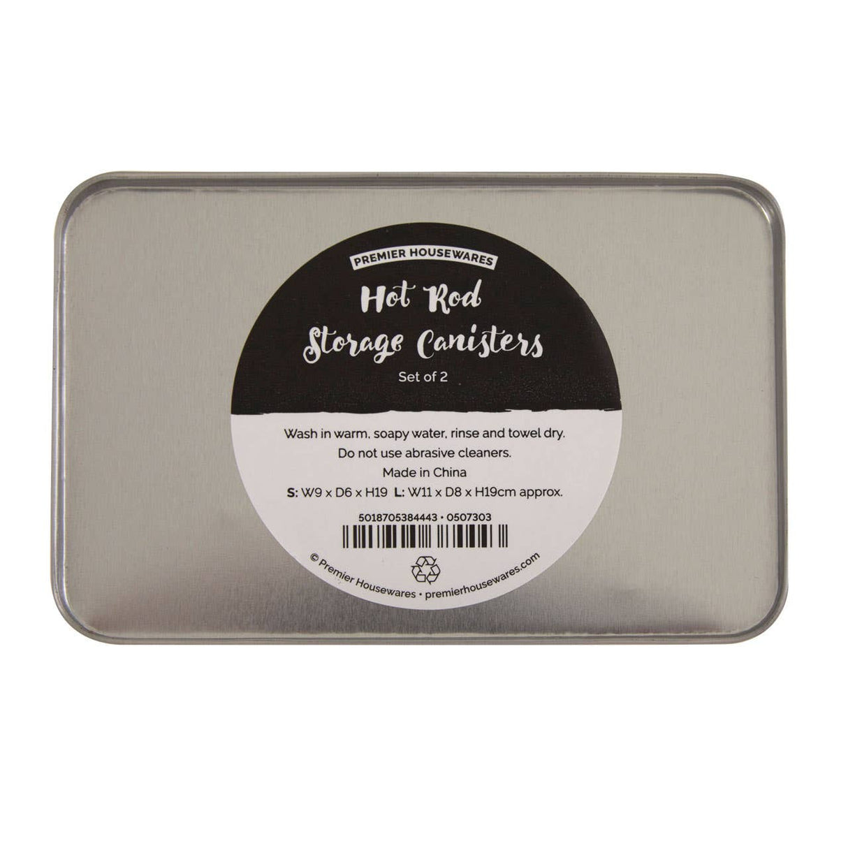 Hot Rod Storage Canisters - Set of 2