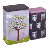 Happy Owls Storage Canisters - Set of 2