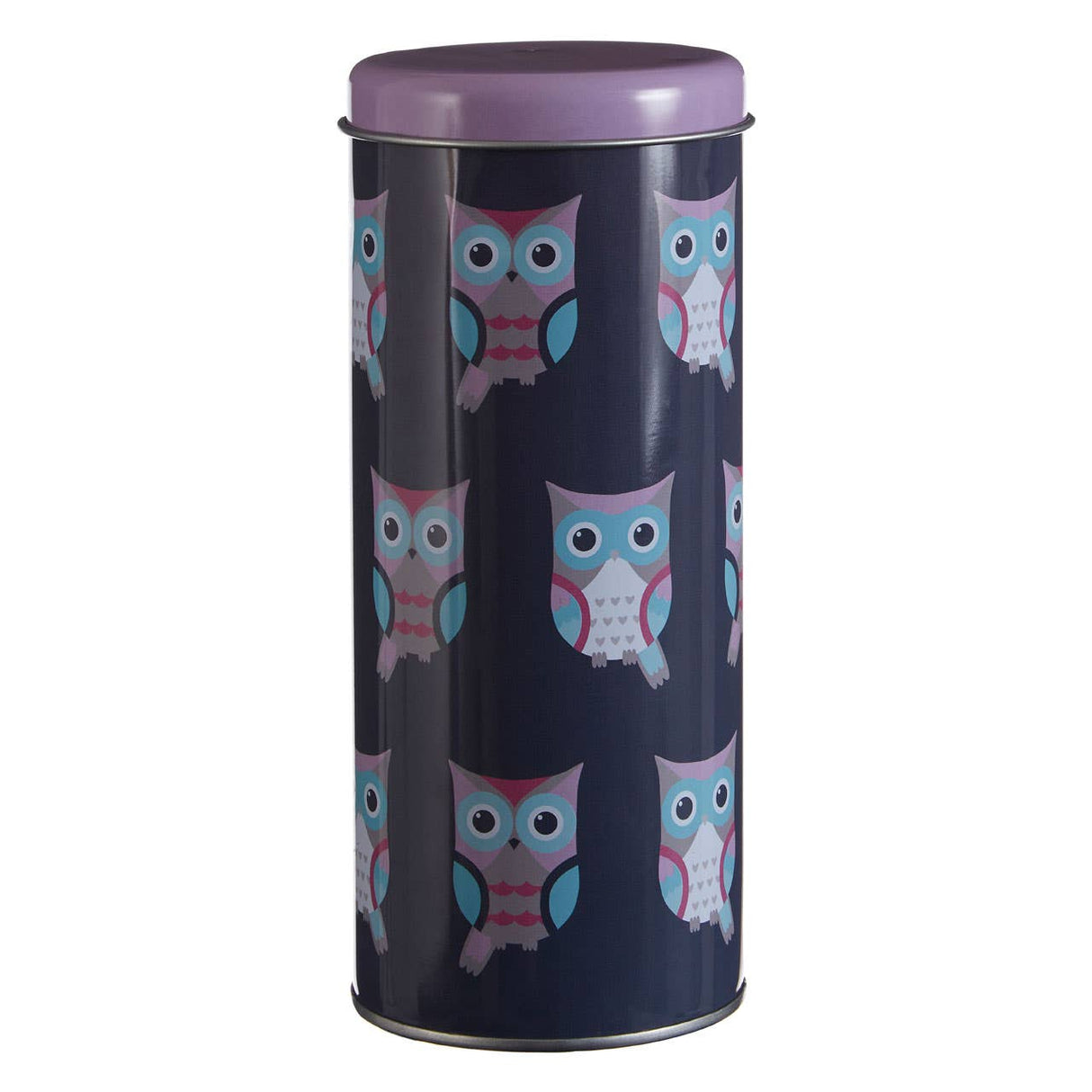 Happy Owls Round Storage Canister