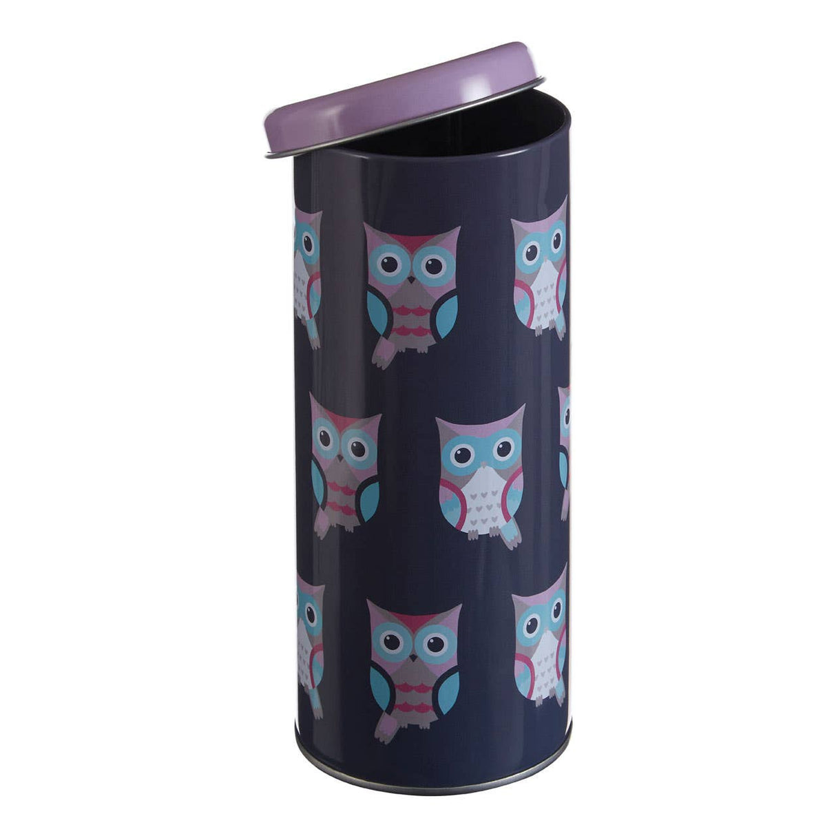 Happy Owls Round Storage Canister