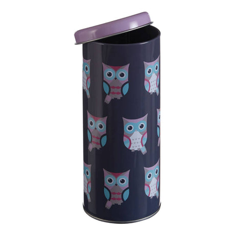 Happy Owls Round Storage Canister