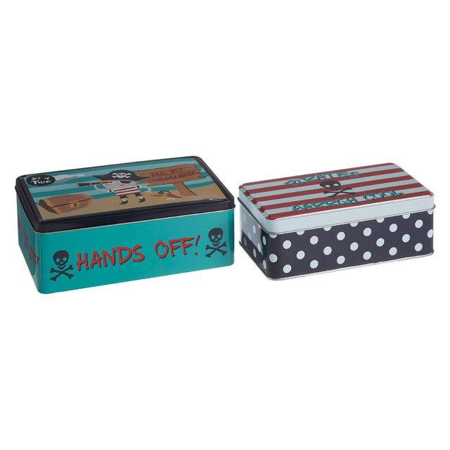 Pirate Storage Tins - Set of 2