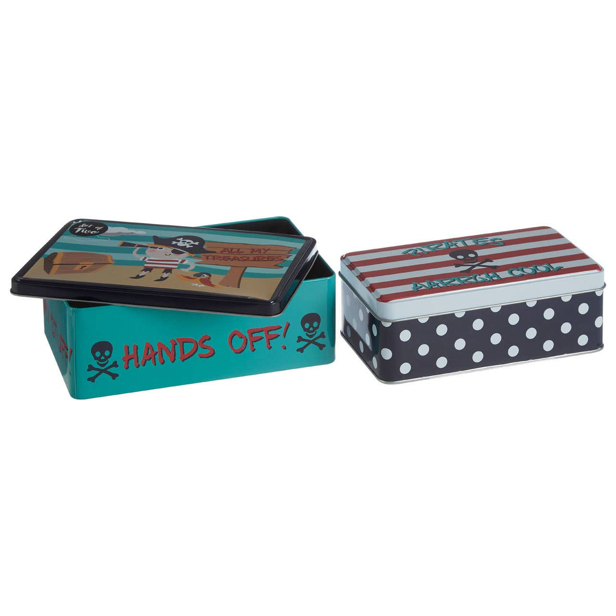 Pirate Storage Tins - Set of 2