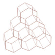 Vertex 6 Bottle Pink Finish Wine Rack