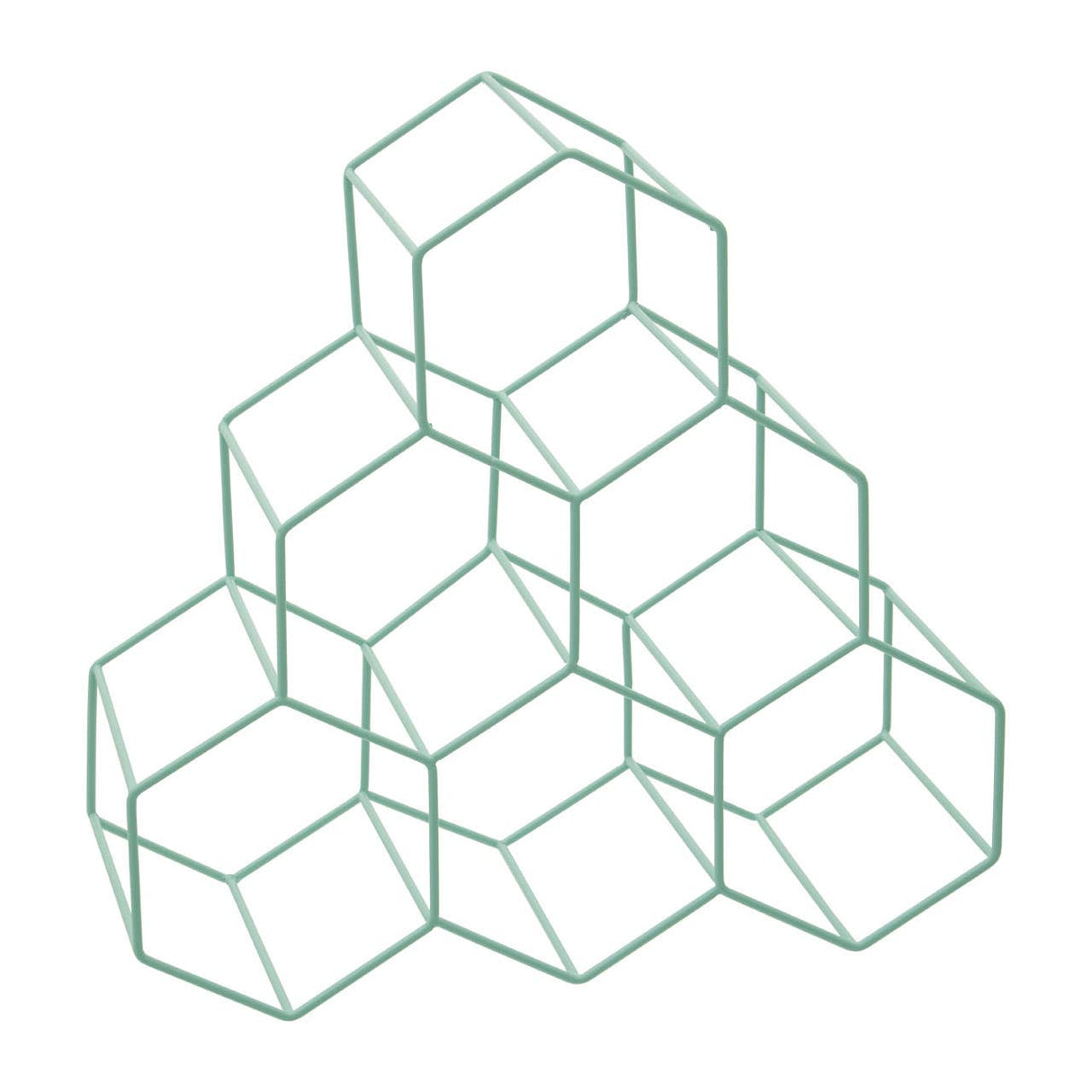 Vertex 6 Bottles Green Finish Wine Rack