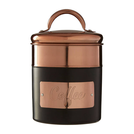 Prescott Charcoal And Copper Coffee Canister