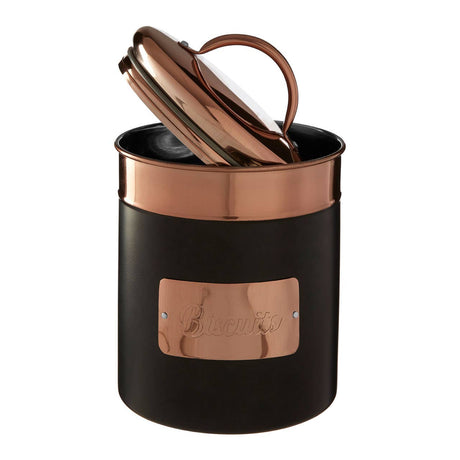 Prescott Charcoal And Copper Biscuit Canister
