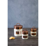 Prescott Cream And Copper Utensil Holder