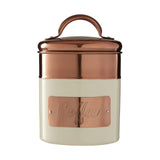 Prescott Cream And Copper Coffee Canister