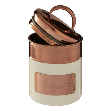 Prescott Cream And Copper Sugar Canister