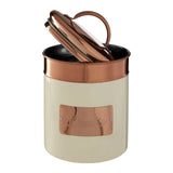 Prescott Cream And Copper Biscuit Canister