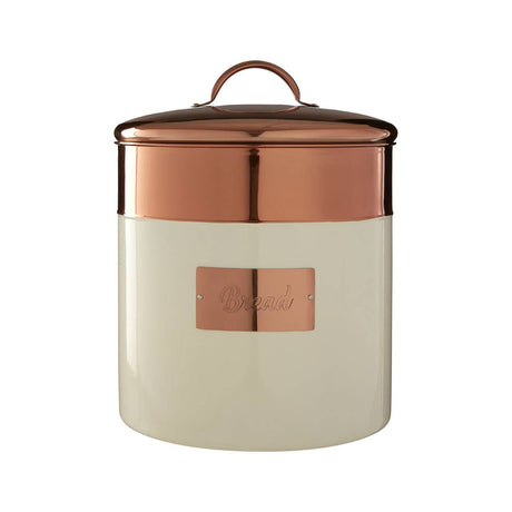 Prescott Cream And Copper BREAD BIN