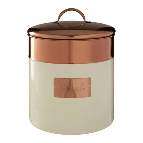 Prescott Cream And Copper BREAD BIN