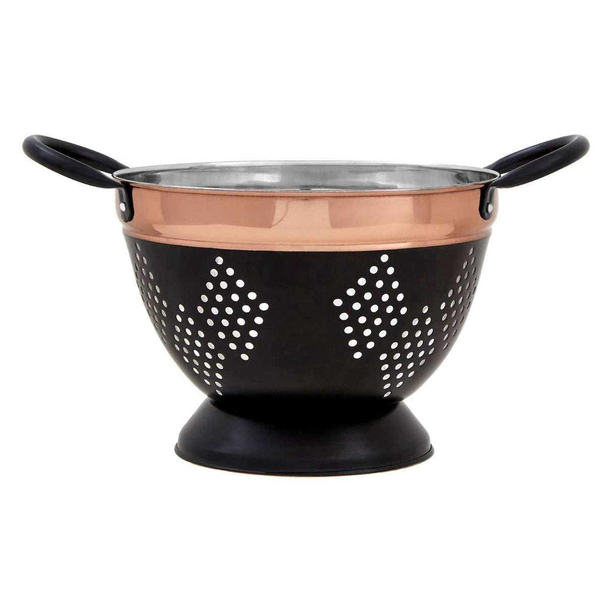 Prescott Medium Charcoal Grey Colander