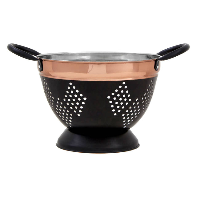 Prescott Medium Charcoal Grey Colander