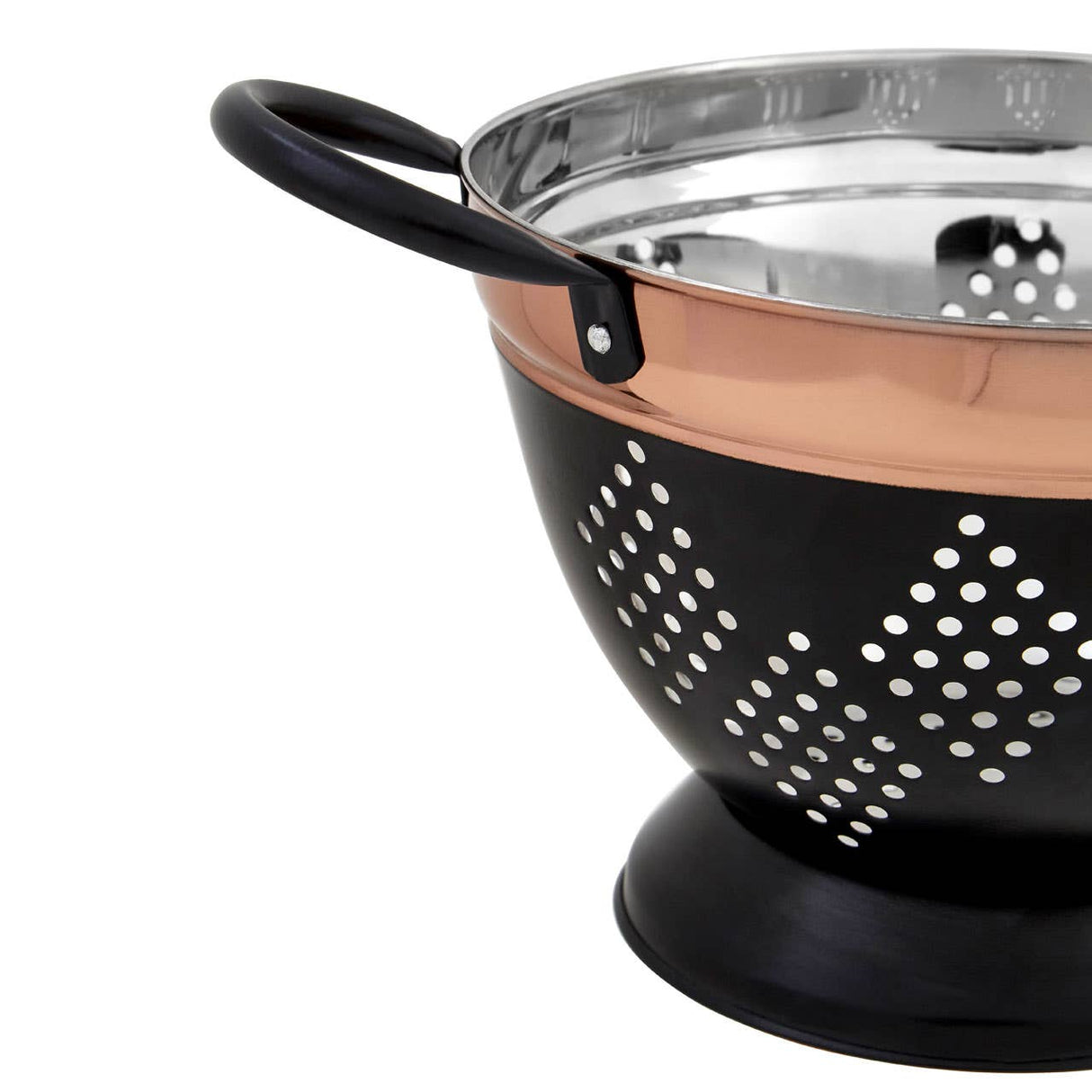 Prescott Medium Charcoal Grey Colander