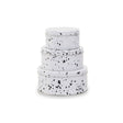 Set Of Three Speckled Storage Tins