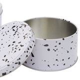 Set Of Three Speckled Storage Tins