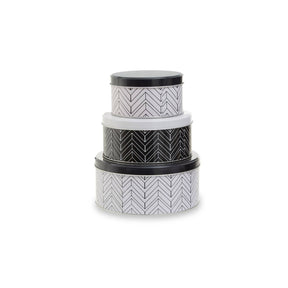 Set Of Three Urban Storage Tins