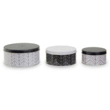 Set Of Three Urban Storage Tins