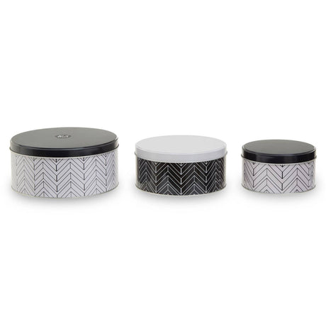 Set Of Three Urban Storage Tins