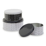 Set Of Three Urban Storage Tins
