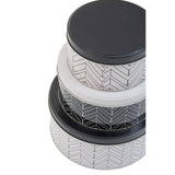 Set Of Three Urban Storage Tins
