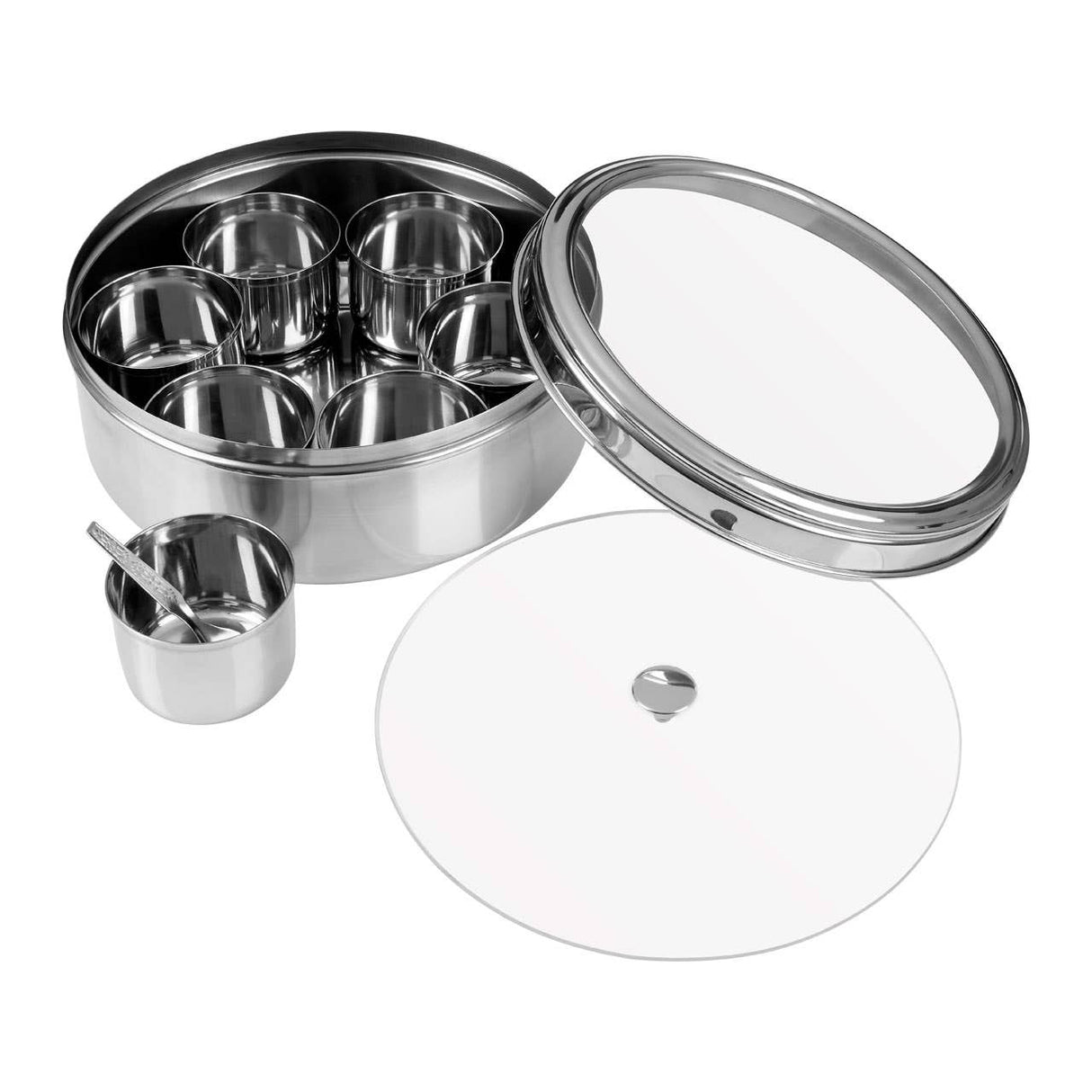 Syd 7 Piece Spice Storage Clear Lid Container Set