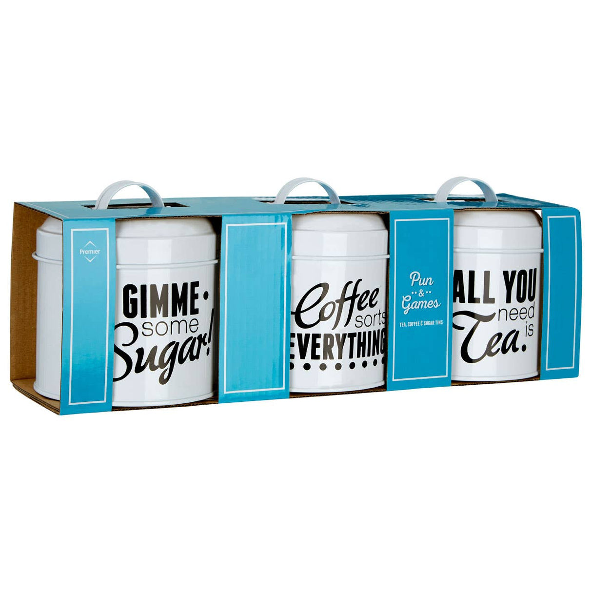 Pun & Games Round Canisters