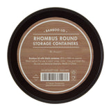 Rhombus Black Large Storage Canister