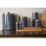 Grey Enamel Liberty Canisters - Set of 3