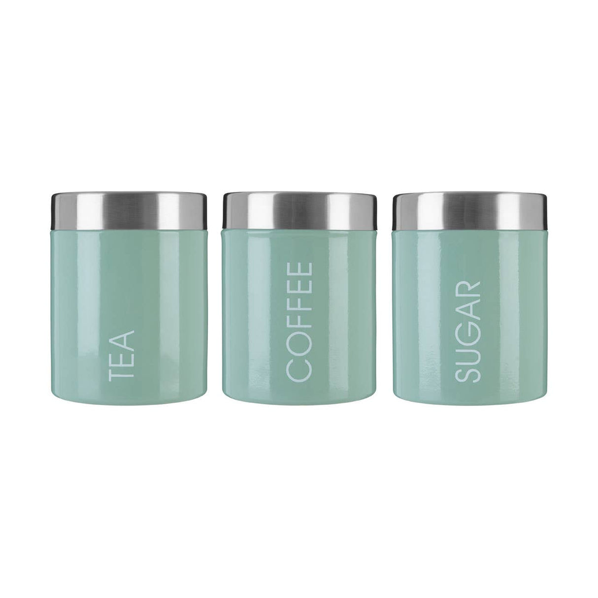 Pistachio Enamel Liberty Canisters - Set of 3