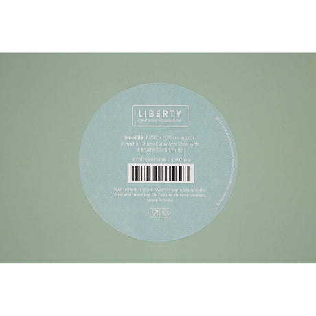 Liberty Pistachio Enamel Bread Bin