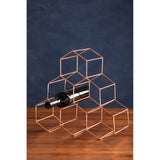 Vertex 6 Bottle Copper Finish Wine Rack