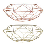 Vertex Copper Finish Wide Fruit Basket