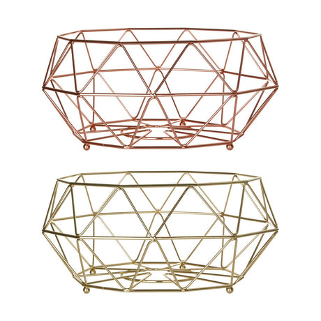 Vertex Gold Finish Fruit Basket