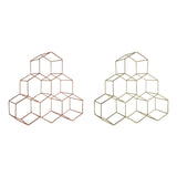 Vertex 6 Bottle Gold Finish Wine Rack