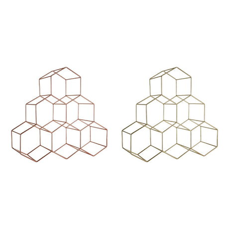 Vertex 6 Bottle Gold Finish Wine Rack