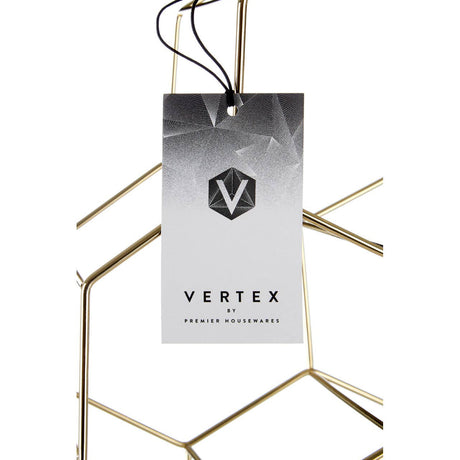 Vertex 6 Bottle Gold Finish Wine Rack