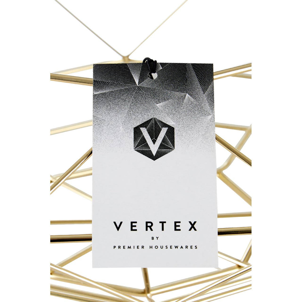 Vertex Gold Finish Wide Fruit Basket