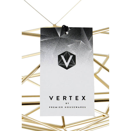 Vertex Gold Finish Wide Fruit Basket