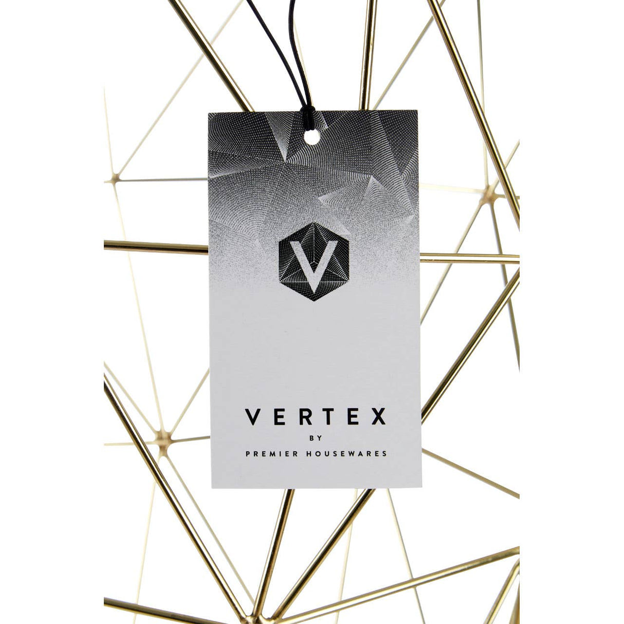 Vertex Gold Finish Tall Storage Basket