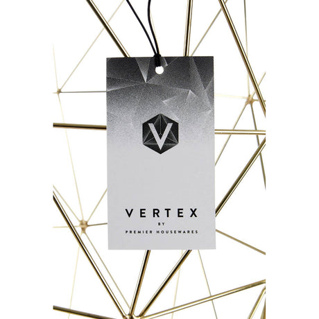 Vertex Gold Finish Tall Storage Basket
